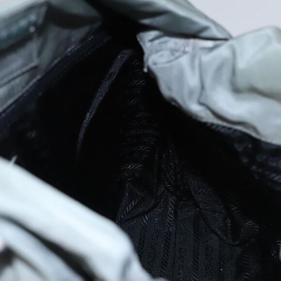 Prada Tessuto Grey Synthetic Shoulder Bag (Pre-Owned) - Picture 15 of 16